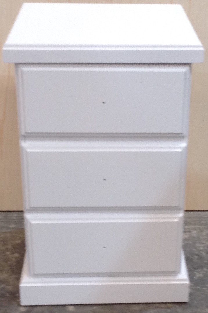 Alexia 3 Drawer Bedside